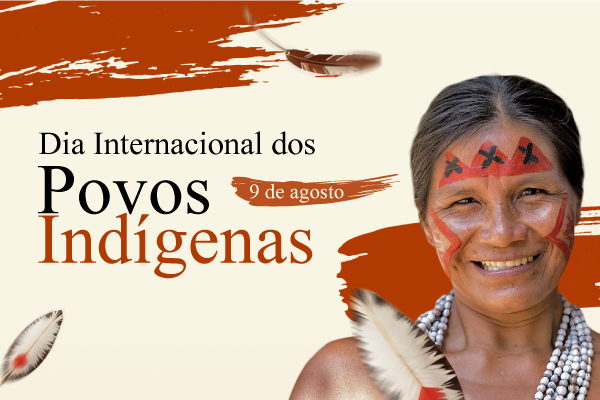Fotografia referente a celebração do Dia Internacional dos Povos Indígenas.