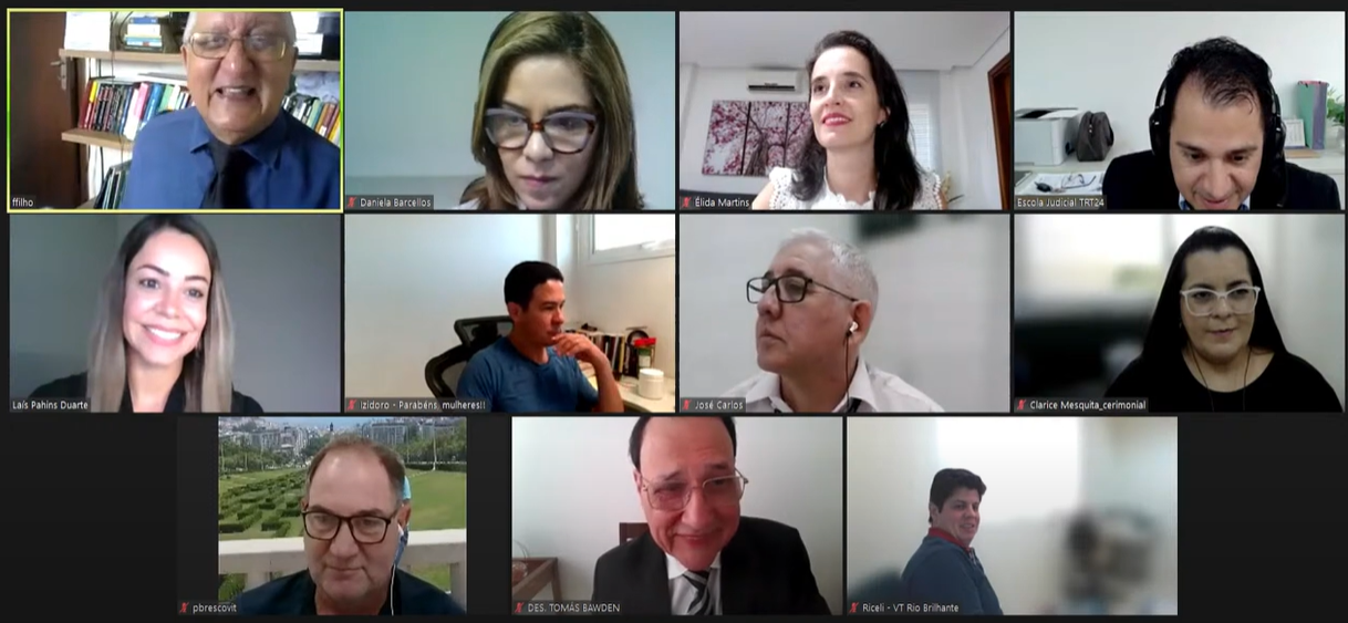 O evento “Mulheres em Pauta: Direitos Humanos, Violência Doméstica e Igualdade de Gênero”, uma iniciativa do Comitê de Equidade de Gênero, Raça e Diversidade com apoio da Escola Judicial foi realizado sexta-feira (8) na modalidade telepresencial, por meio da plataforma Zoom.