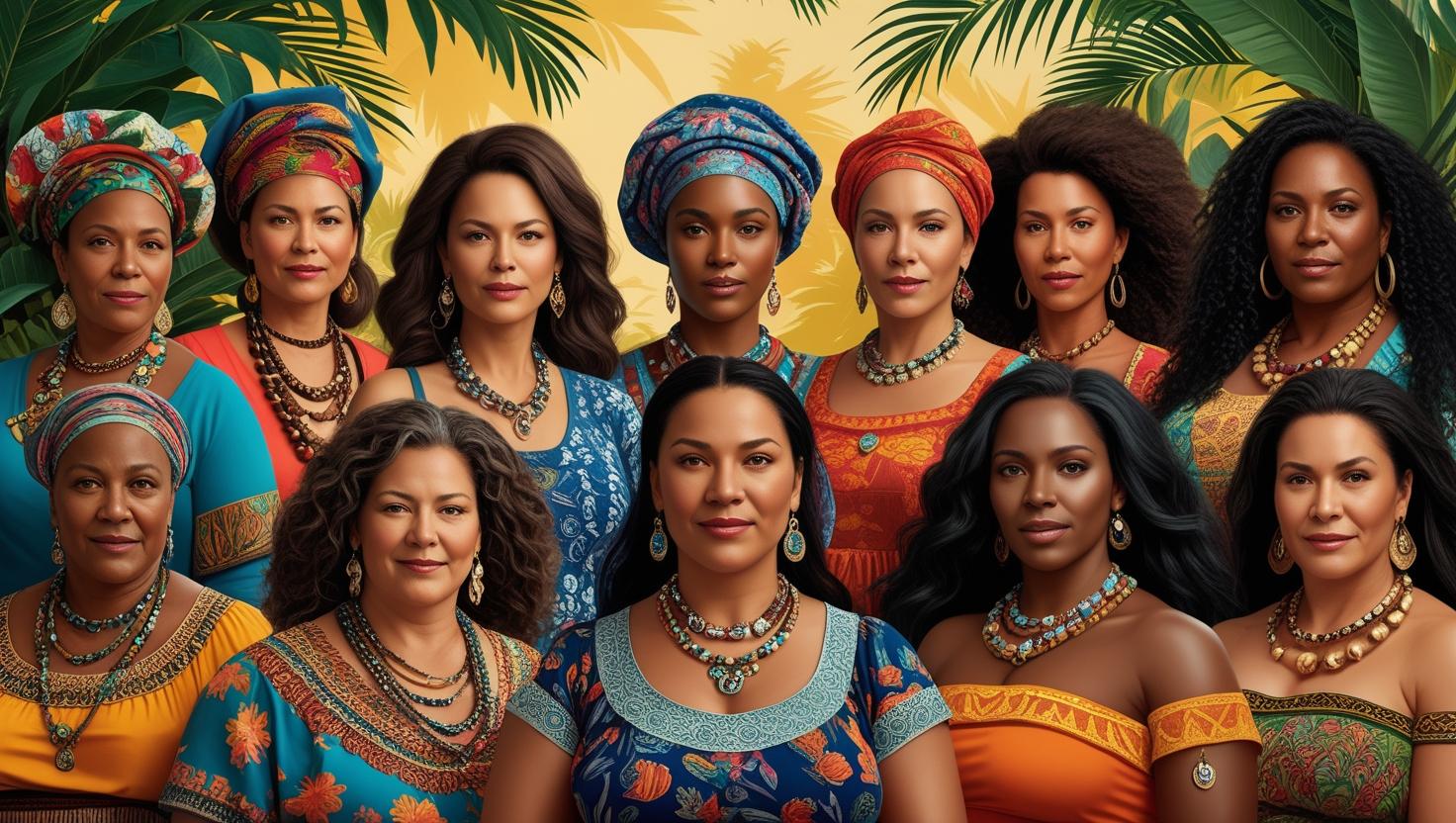 Foto gerada por IA de um grupo de mulheres