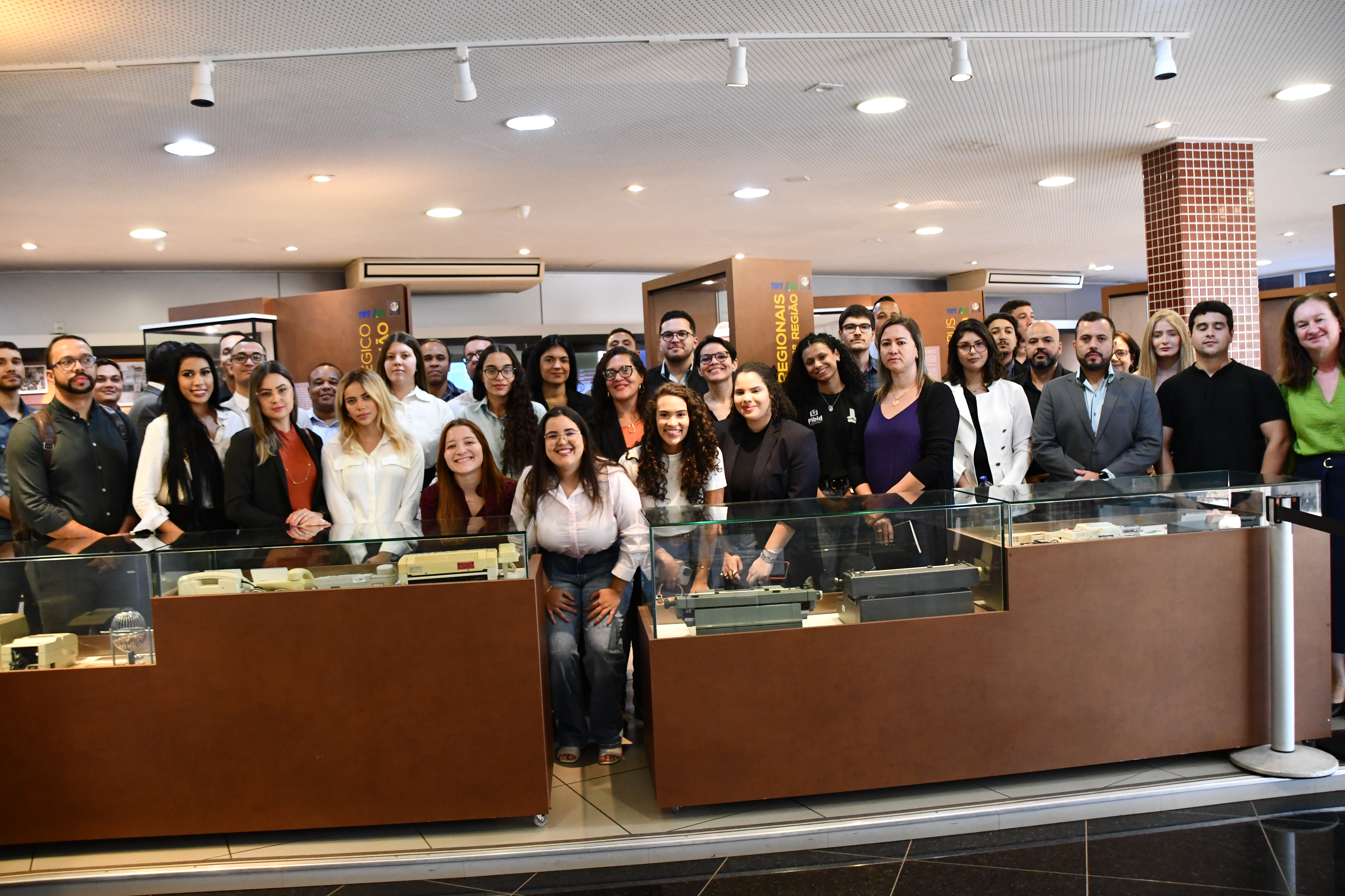 Os acadêmicos visitaram o Memorial do TRT/MS