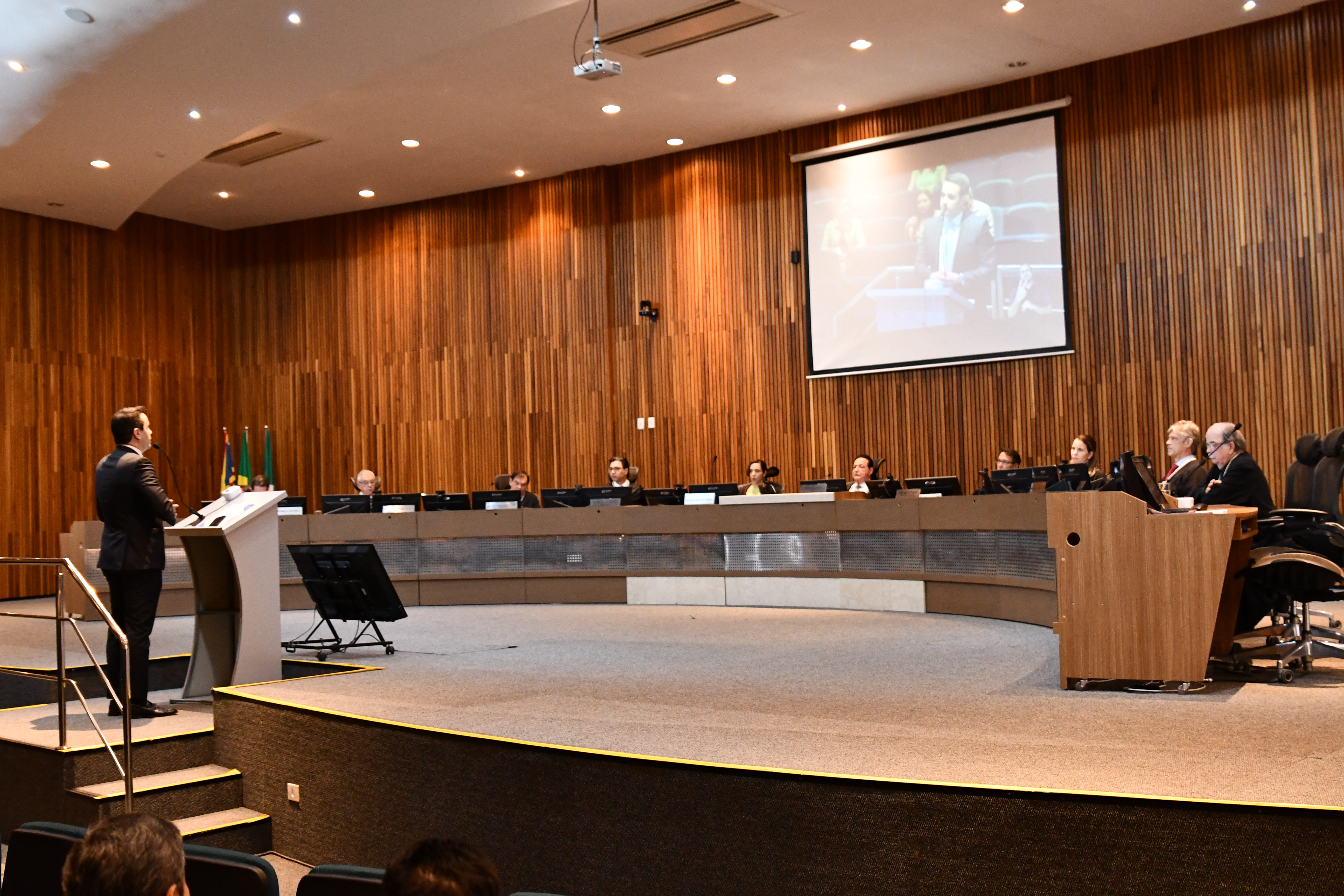 Sessão Administrativa do Tribunal Pleno do Tribunal Regional do Trabalho 24ª Região (TRT/MS), realizada nesta quinta-feira (2/7).