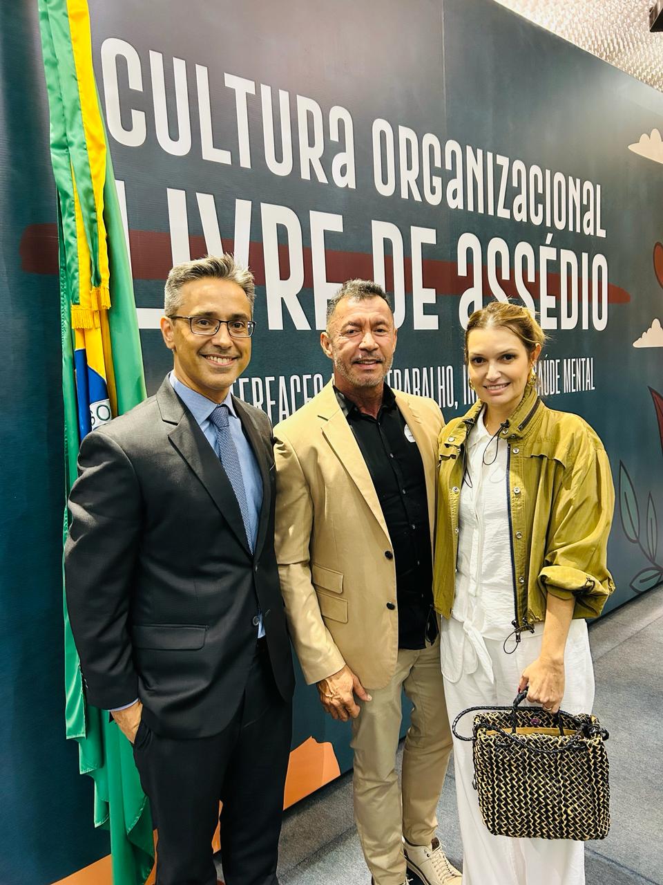 O seminário “Cultura Organizacional Livre de Assédio: Interfaces entre Trabalho, Indivíduo e Saúde Mental” realizado ontem (9), no Tribunal Superior do Trabalho, em Brasília. 