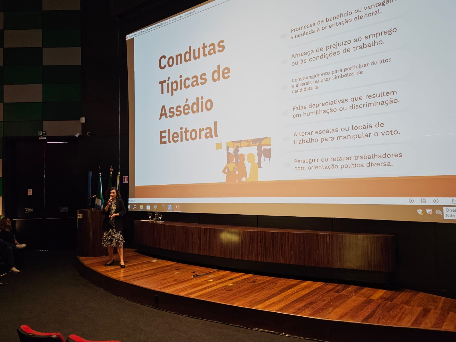 “Assédio Eleitoral no Trabalho”, promovido em parceria pelo Tribunal Regional do Trabalho da 24ª Região (TRT/MS), Ministério do Trabalho e Emprego (MTE) e Ministério Público do Trabalho (MPT).