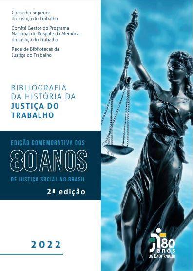 Arte da capa do livro de edição comemorativa dos 80 anos da Justiça Social no Brasil