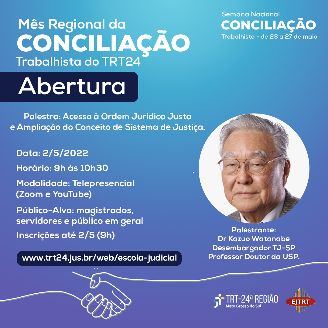 Convite para a palestra com Kazuo Watanabe