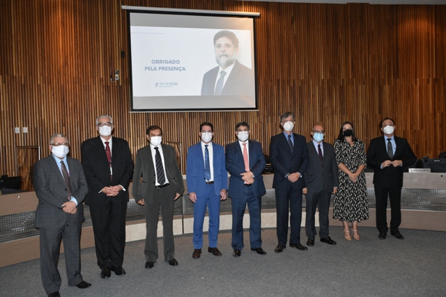 Fotografia capturada a partir do encerramento da correição no TRT 24 pelo ministro Caputo Bastos.