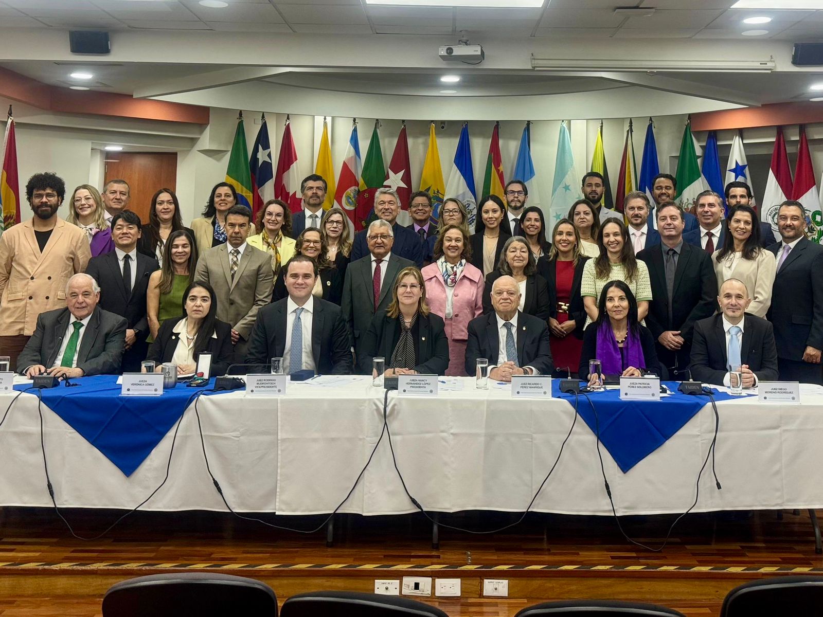 Sessão de recebimento da delegação do TRT24 e TRT14 - Visitas realizadas de 18 a 20/11/2025 - CIDH - evento em San José/Costa Rica