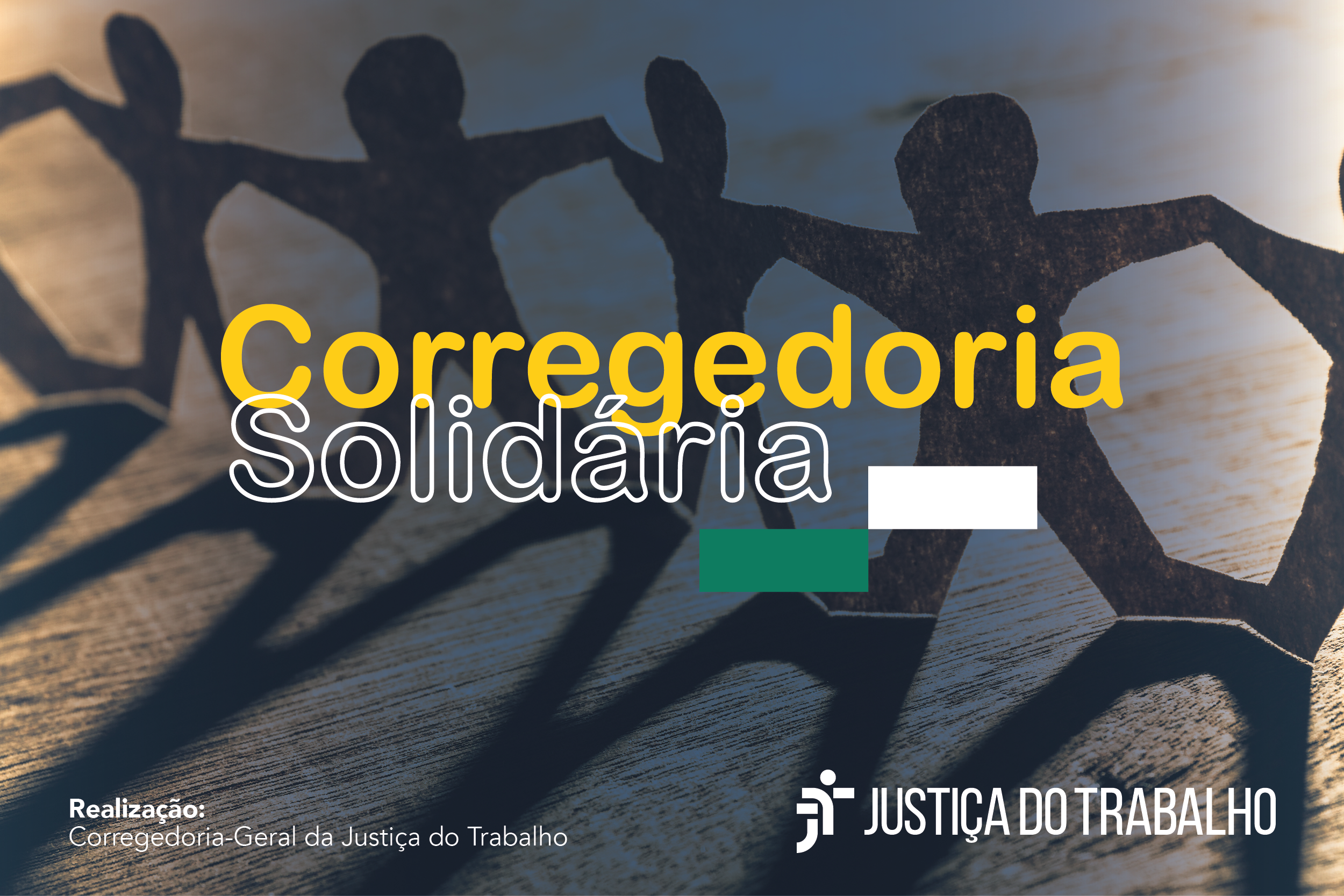 Arte de divulgação da Corregedoria Solidaria.
