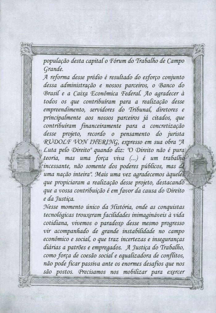 Discurso do Presidente na Inauguração do Foro Trabalhista de Campo Grande_folha 2