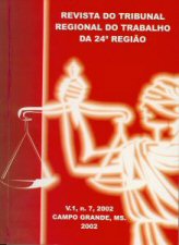 Capa da Revista do Tribunal Regional do Trabalho da 24ª Região - 2002