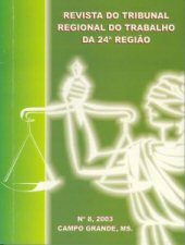 Capa da Revista do Tribunal Regional do Trabalho da 24ª Região - 2003