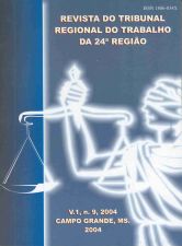 Capa da Revista do Tribunal Regional do Trabalho da 24ª Região - 2004