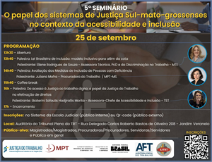 Inscrições abertas para o 5º Seminário sobre acessibilidade e inclusão
