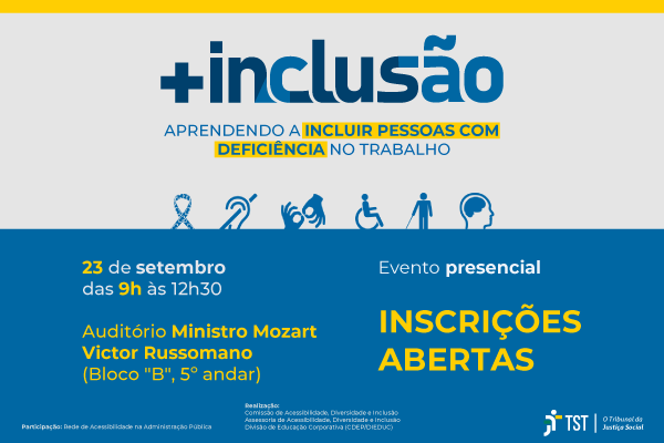 TRTs desenvolvem iniciativas de inclusão de pessoas com deficiência no ambiente laboral