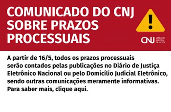 Novas regras de contagem de prazos processuais entram em vigor na sexta-feira (16)