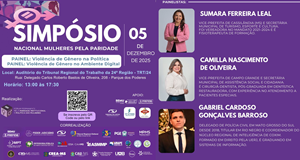 TRT/MS promove simpósio sobre violência de gênero e participação feminina na política