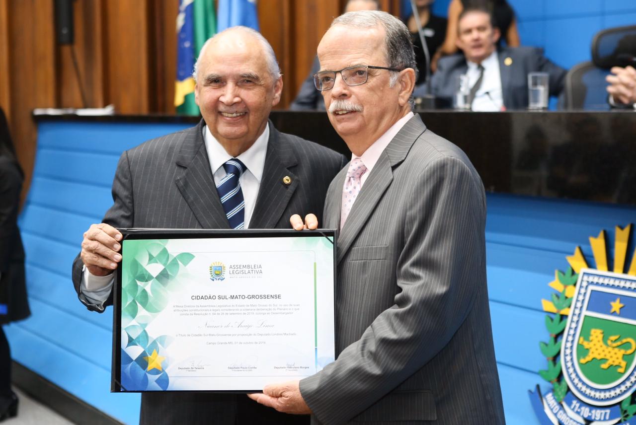 Presidente do TRT/MS recebe Título de Cidadão Sul-Mato-Grossense