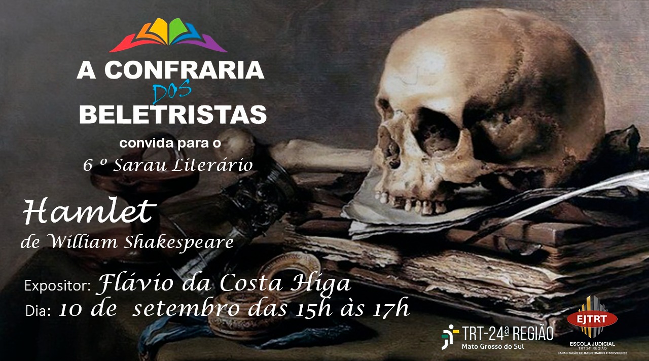 6º Sarau Literário debaterá "Hamlet"
